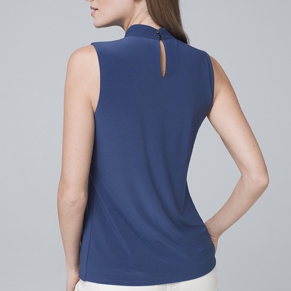 WHBM Ruffle-Overlay Tank - Picture 2 of 5